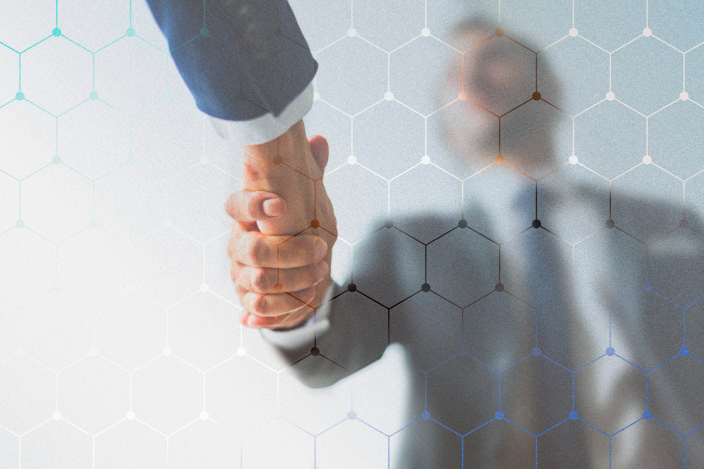 corporate business handshake partners - Contact -
